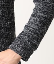MKFDC22130 MK MICHEL KLEIN HOMME(MKミッシェルクランオム) 【洗える】ショールカラーカーディガン / フェザーモールヤーン ダークグレー