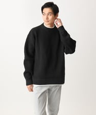 MKFDC80069 MK MICHEL KLEIN HOMME(MKミッシェルクランオム) 【洗える】プルオーバーニット/ワッフル編みフェイクニット グリーン