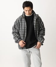 MKFDC80069 MK MICHEL KLEIN HOMME(MKミッシェルクランオム) 【洗える】プルオーバーニット/ワッフル編みフェイクニット グリーン