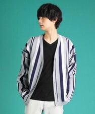 MKFDU89110 MK MICHEL KLEIN HOMME(MKミッシェルクランオム) ルーズシルエットカーディガン ライトグレー(91)
