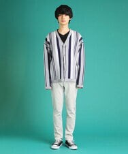 MKFDU89110 MK MICHEL KLEIN HOMME(MKミッシェルクランオム) ルーズシルエットカーディガン ライトグレー(91)