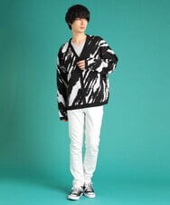 MKFDU89110 MK MICHEL KLEIN HOMME(MKミッシェルクランオム) ルーズシルエットカーディガン ブラック(94)