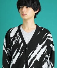 MKFDU89110 MK MICHEL KLEIN HOMME(MKミッシェルクランオム) ルーズシルエットカーディガン ブラック(94)
