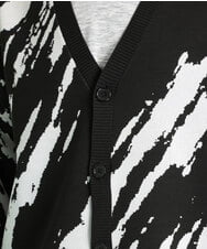 MKFDU89110 MK MICHEL KLEIN HOMME(MKミッシェルクランオム) ルーズシルエットカーディガン ブラック(94)