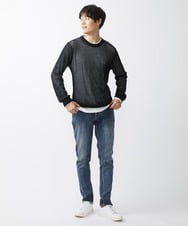 MKFDX01100 MK MICHEL KLEIN HOMME(MKミッシェルクランオム) アンサンブルカットソー ブラック(94)