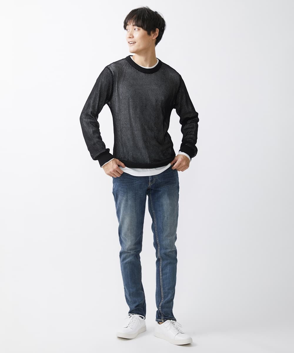 MKFDX01100 MK MICHEL KLEIN HOMME(MKミッシェルクランオム) アンサンブルカットソー ブラック(94)