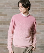 MKFDX04100 MK MICHEL KLEIN HOMME(MKミッシェルクランオム) ニット / ラビリンスグラデーション ピンク(03)