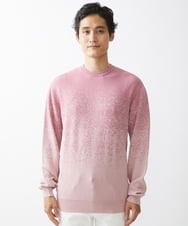 MKFDX04100 MK MICHEL KLEIN HOMME(MKミッシェルクランオム) ニット / ラビリンスグラデーション ピンク(03)