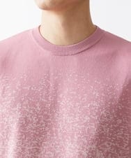 MKFDX04100 MK MICHEL KLEIN HOMME(MKミッシェルクランオム) ニット / ラビリンスグラデーション ピンク(03)