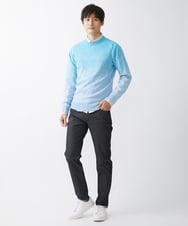 MKFDX04100 MK MICHEL KLEIN HOMME(MKミッシェルクランオム) ニット / ラビリンスグラデーション ライトブルー(50)