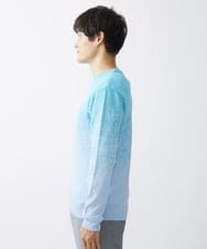 MKFDX04100 MK MICHEL KLEIN HOMME(MKミッシェルクランオム) ニット / ラビリンスグラデーション ライトブルー(50)
