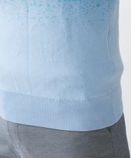 MKFDX04100 MK MICHEL KLEIN HOMME(MKミッシェルクランオム) ニット / ラビリンスグラデーション ライトブルー(50)