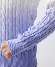 MKFDX05100 MK MICHEL KLEIN HOMME(MKミッシェルクランオム) グラデーションニット ラベンダー
