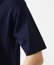 MKFGA61110 MK MICHEL KLEIN HOMME(MKミッシェルクランオム) ニットポロシャツ / リネンタッチハリヌキ ネイビー