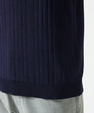 MKFGA61110 MK MICHEL KLEIN HOMME(MKミッシェルクランオム) ニットポロシャツ / リネンタッチハリヌキ ネイビー