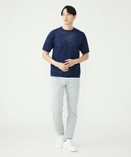 MKFGU07085 MK MICHEL KLEIN HOMME(MKミッシェルクランオム) 大人のニットソー / スポンジニット ネイビー(57)