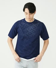 MKFGU07085 MK MICHEL KLEIN HOMME(MKミッシェルクランオム) 大人のニットソー / スポンジニット ネイビー(57)