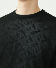 MKFGU07085 MK MICHEL KLEIN HOMME(MKミッシェルクランオム) 大人のニットソー / スポンジニット ブラック(94)