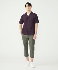 MKFGU08110 MK MICHEL KLEIN HOMME(MKミッシェルクランオム) シアーシャツ / スポンジニット パープル(65)