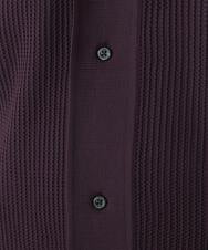MKFGU08110 MK MICHEL KLEIN HOMME(MKミッシェルクランオム) シアーシャツ / スポンジニット パープル(65)