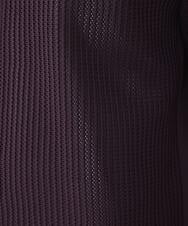 MKFGU08110 MK MICHEL KLEIN HOMME(MKミッシェルクランオム) シアーシャツ / スポンジニット パープル(65)