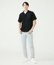 MKFGU08110 MK MICHEL KLEIN HOMME(MKミッシェルクランオム) シアーシャツ / スポンジニット ブラック(94)