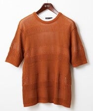 MKFGX20100 MK MICHEL KLEIN HOMME(MKミッシェルクランオム) アンサンブルメッシュ マスタード