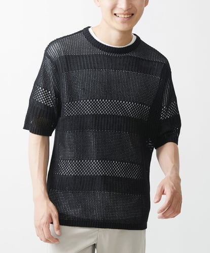 MKFGX20100 MK MICHEL KLEIN HOMME 【２点セット】アンサンブルメッシュ