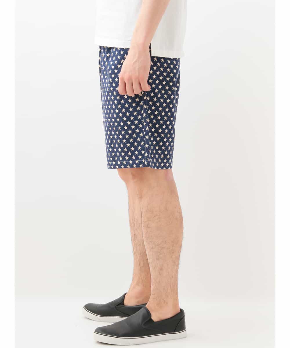MKGGC08085 MK MICHEL KLEIN HOMME(MKミッシェルクランオム) 星柄イージーハーフパンツ ネイビー