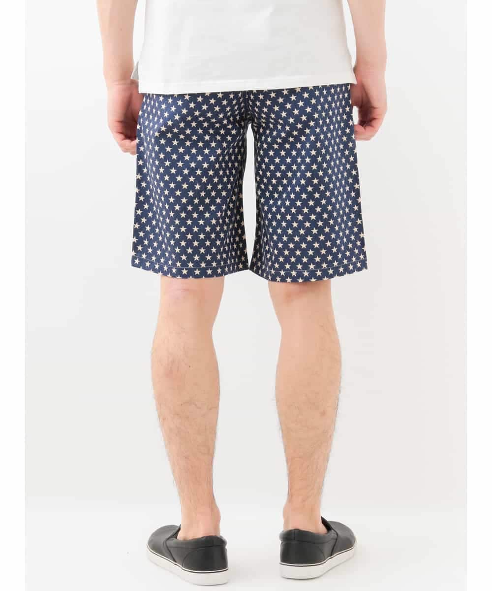 MKGGC08085 MK MICHEL KLEIN HOMME(MKミッシェルクランオム) 星柄イージーハーフパンツ ネイビー