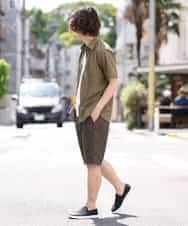 MKGGO42059 MK MICHEL KLEIN HOMME(MKミッシェルクランオム) 【WEB限定プライス】ベーシックショーツ カーキ
