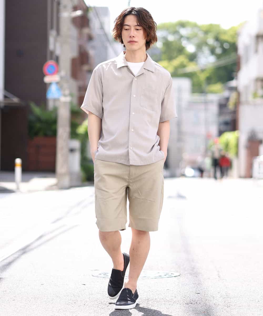 MKGGO42059 MK MICHEL KLEIN HOMME(MKミッシェルクランオム) 【WEB限定プライス】ベーシックショーツ アイボリー
