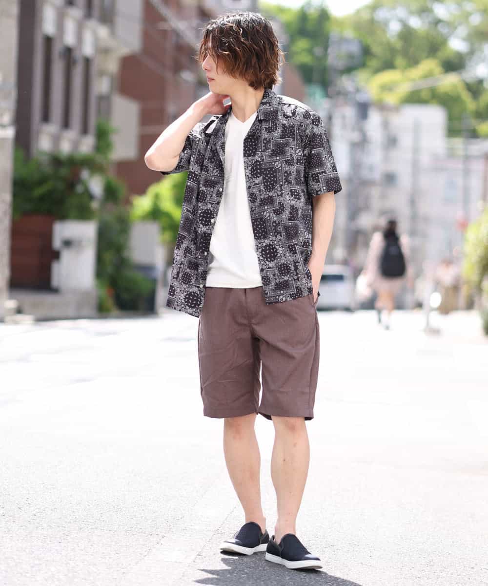 MKGGO42059 MK MICHEL KLEIN HOMME(MKミッシェルクランオム) 【WEB限定プライス】ベーシックショーツ ブラウン