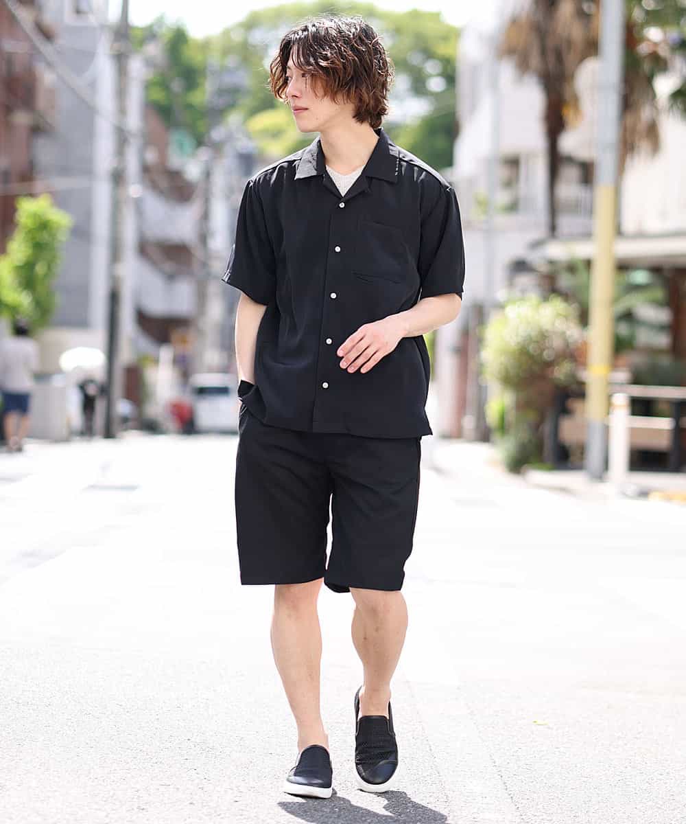 MKGGO42059 MK MICHEL KLEIN HOMME(MKミッシェルクランオム) 【WEB限定プライス】ベーシックショーツ ブラック