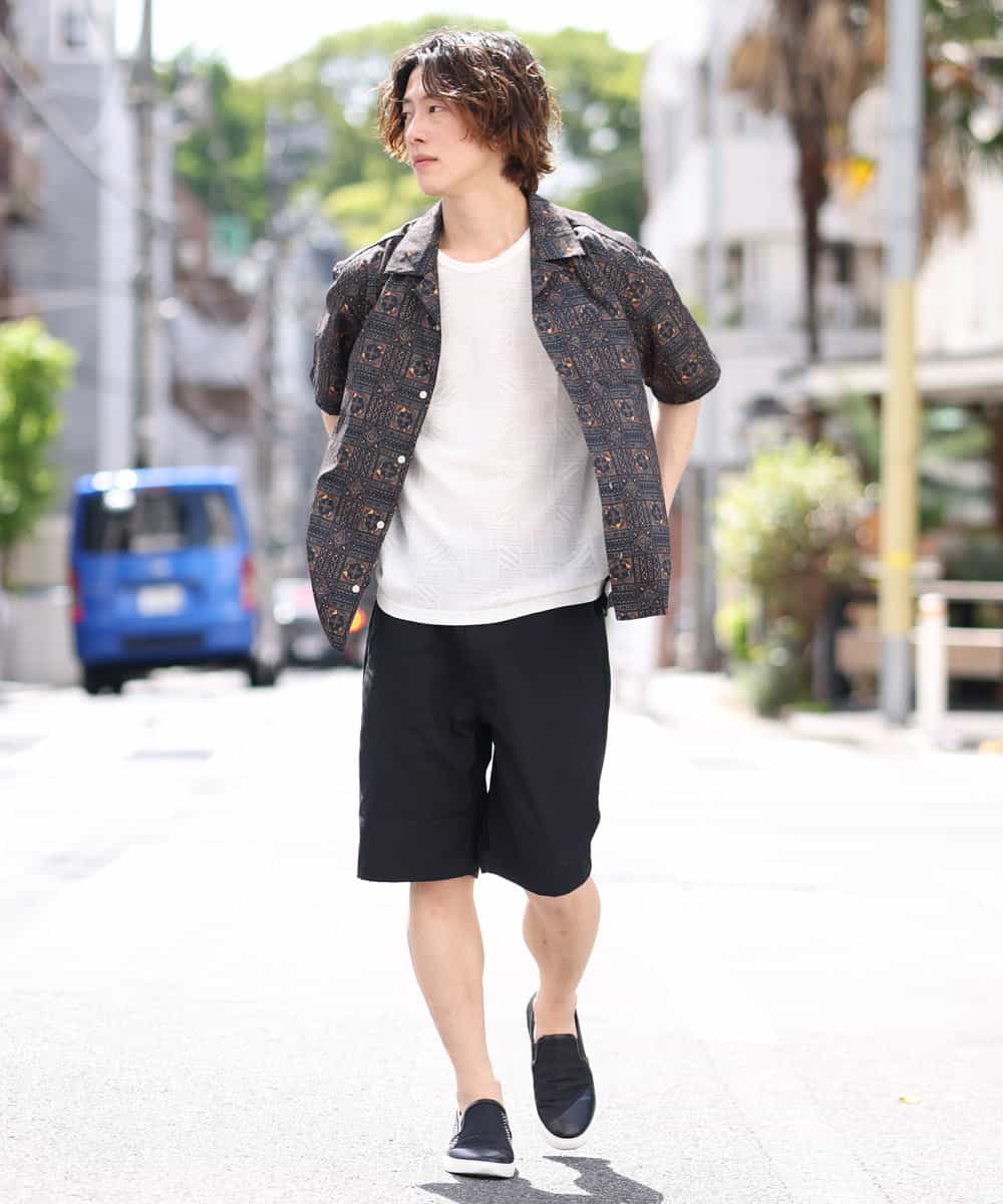 MKGGO42059 MK MICHEL KLEIN HOMME(MKミッシェルクランオム) 【WEB限定プライス】ベーシックショーツ ブラック