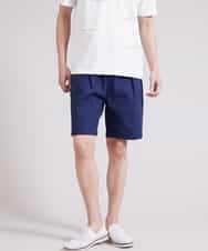 MKGGR41059 MK MICHEL KLEIN HOMME(MKミッシェルクランオム) コットンツイルショートパンツ ネイビー