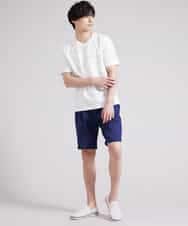 MKGGR41059 MK MICHEL KLEIN HOMME(MKミッシェルクランオム) コットンツイルショートパンツ ネイビー