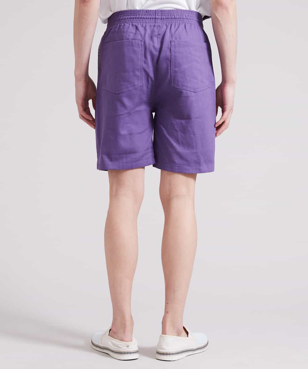 MKGGR41059 MK MICHEL KLEIN HOMME(MKミッシェルクランオム) コットンツイルショートパンツ パープル