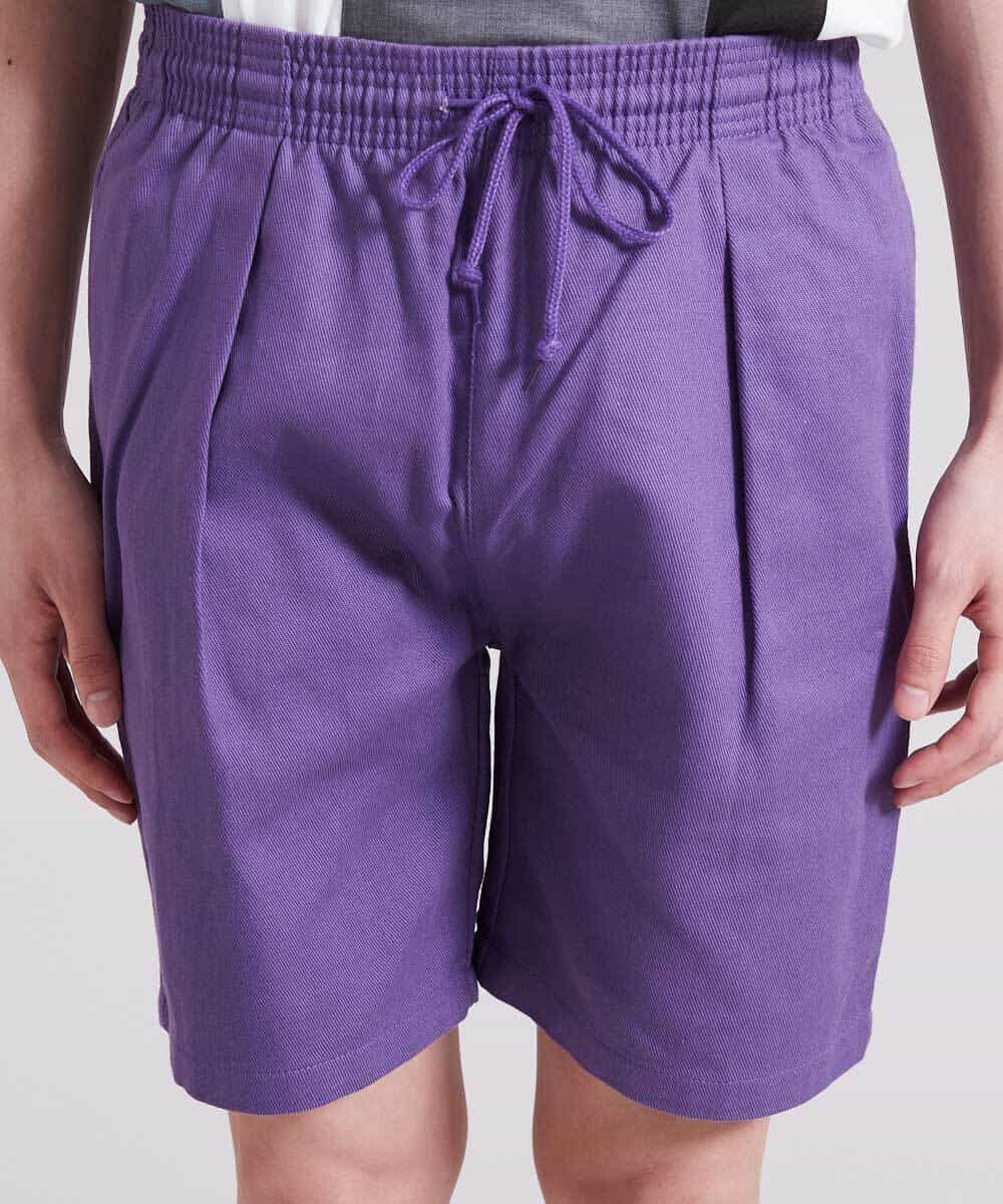 MKGGR41059 MK MICHEL KLEIN HOMME(MKミッシェルクランオム) コットンツイルショートパンツ パープル