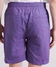 MKGGR41059 MK MICHEL KLEIN HOMME(MKミッシェルクランオム) コットンツイルショートパンツ パープル