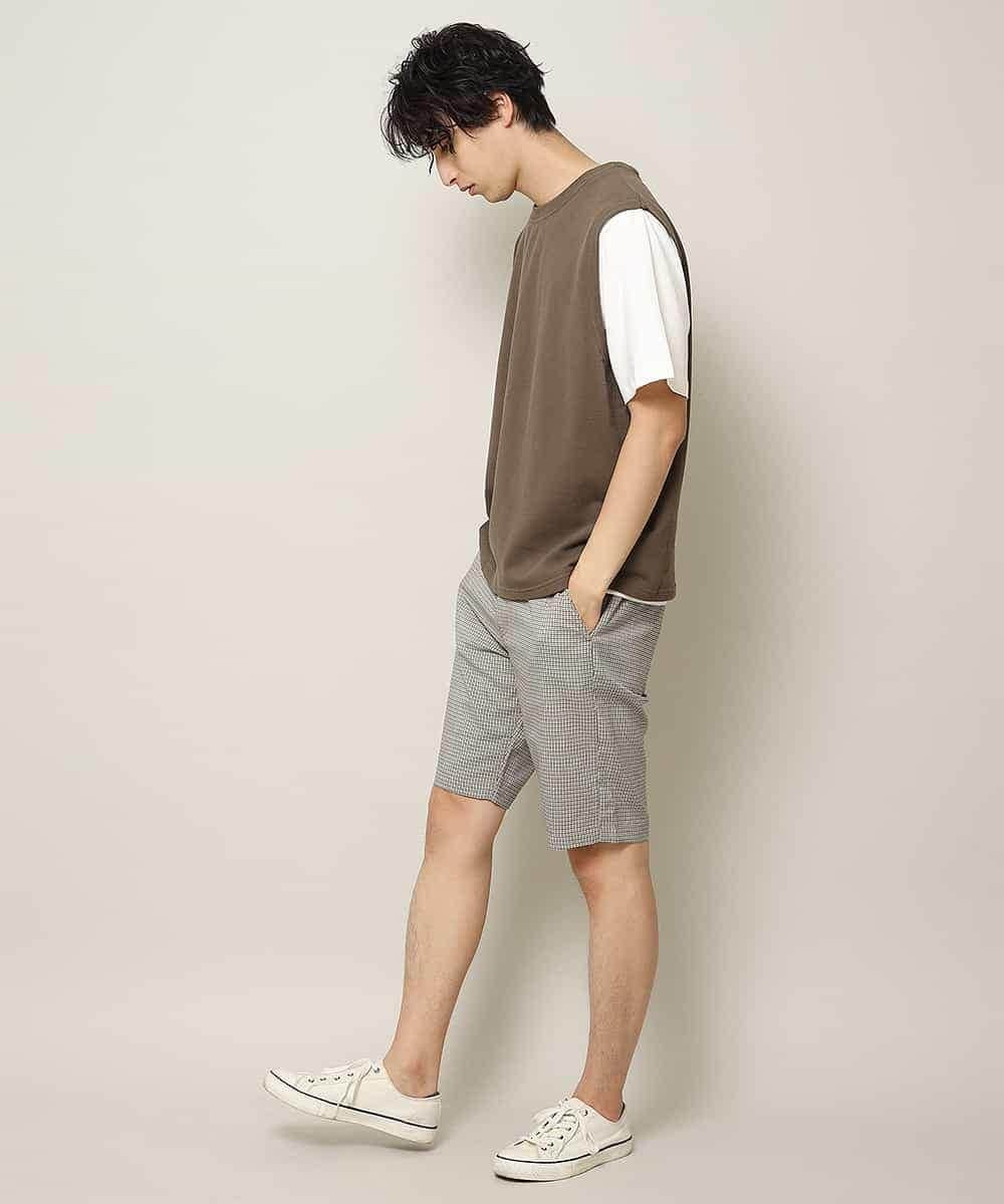 MKGHL40069 MK MICHEL KLEIN HOMME(MKミッシェルクランオム) TRストレッチショートパンツ ダークグレー