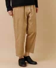 MKHAO13090 MK MICHEL KLEIN HOMME(MKミッシェルクランオム) 【今年のトレンド】コーデュロイワイドパンツ  ベージュ