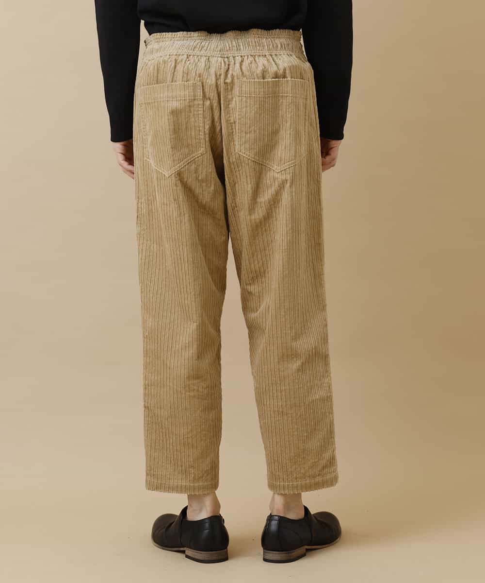 MKHAO13090 MK MICHEL KLEIN HOMME(MKミッシェルクランオム) 【今年のトレンド】コーデュロイワイドパンツ  ベージュ