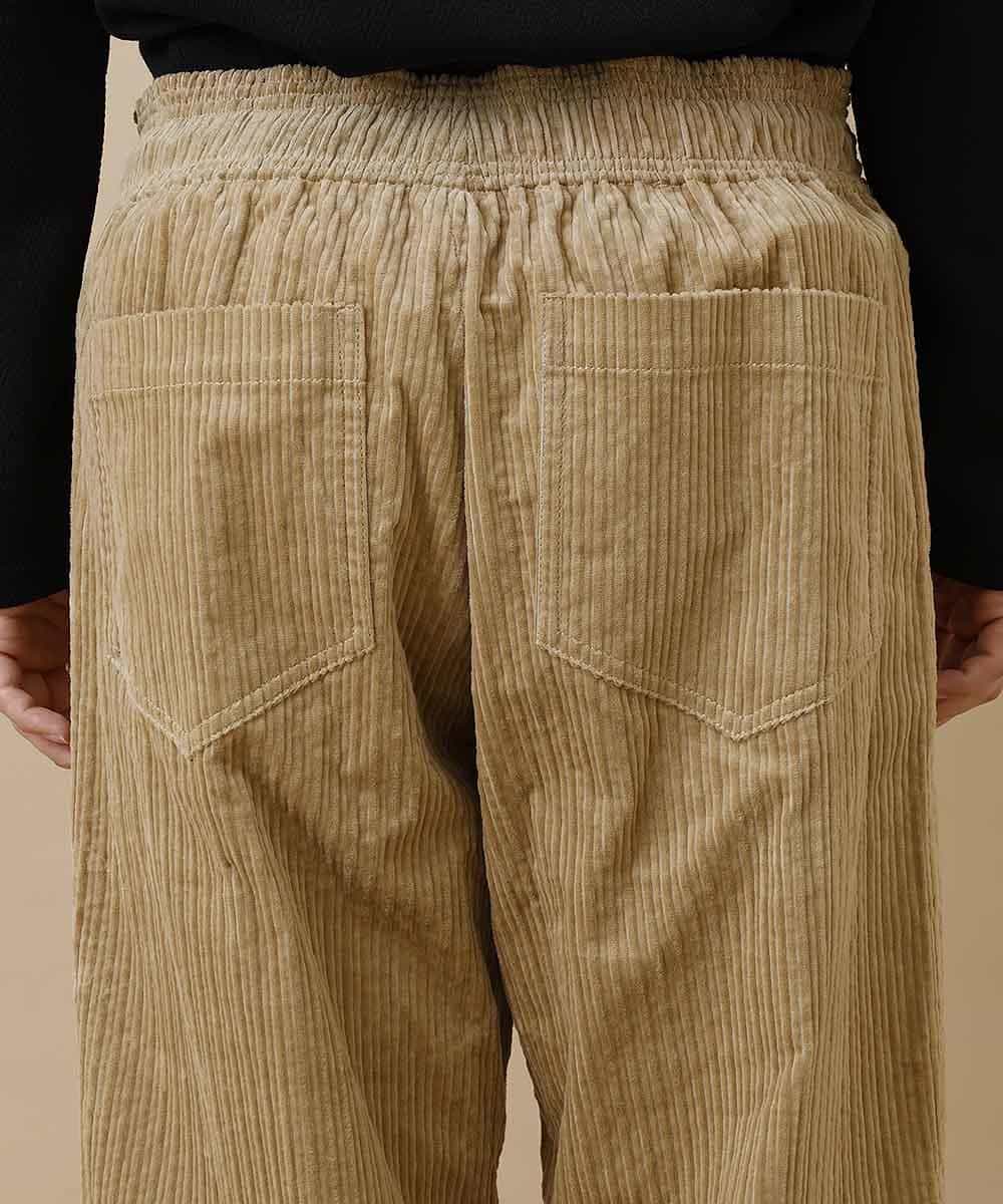 MKHAO13090 MK MICHEL KLEIN HOMME(MKミッシェルクランオム) 【今年のトレンド】コーデュロイワイドパンツ  ベージュ