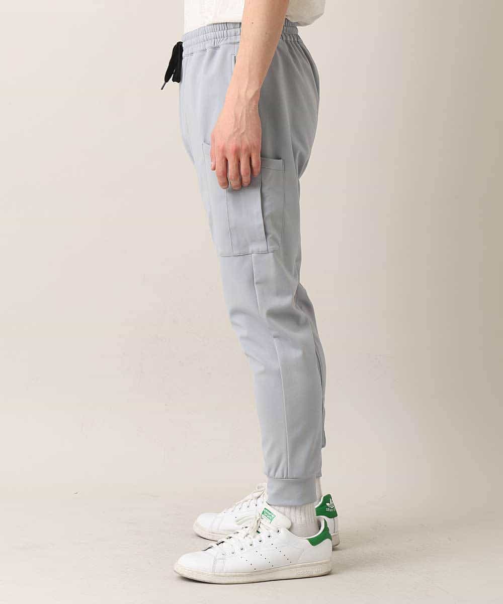MKHDO05089 MK MICHEL KLEIN HOMME(MKミッシェルクランオム) セットアップジャージパンツ／ポリテックポンチ グレー(92)