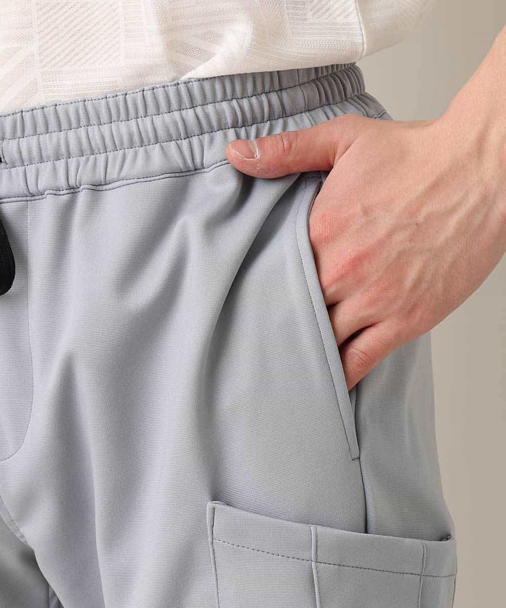 MKHDO05089 MK MICHEL KLEIN HOMME(MKミッシェルクランオム) セットアップジャージパンツ／ポリテックポンチ グレー(92)