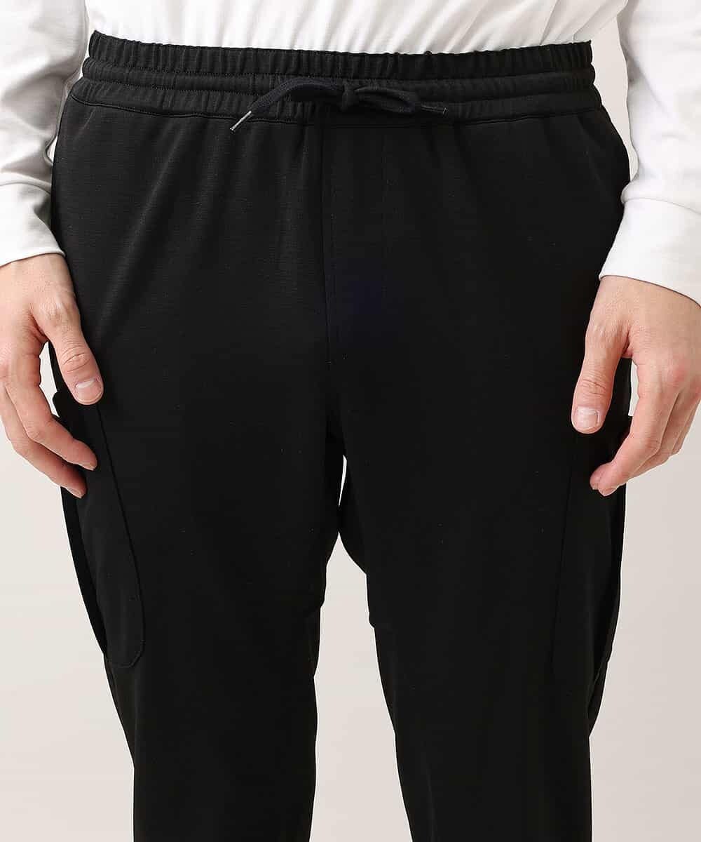 MKHDO05089 MK MICHEL KLEIN HOMME(MKミッシェルクランオム) セットアップジャージパンツ／ポリテックポンチ ブラック(94)