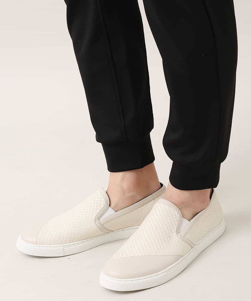 MKHDO05089 MK MICHEL KLEIN HOMME(MKミッシェルクランオム) セットアップジャージパンツ／ポリテックポンチ ブラック(94)
