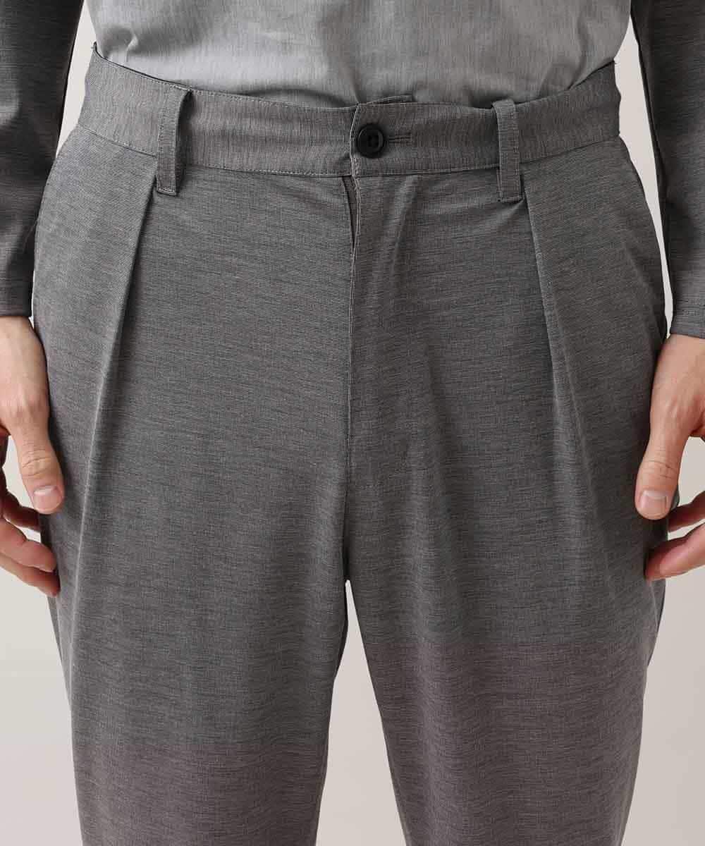 MKHDO13090 MK MICHEL KLEIN HOMME(MKミッシェルクランオム) 【ワンマイルセットアップ企画】リラックスパンツ / TRWフェイス グレー(92)