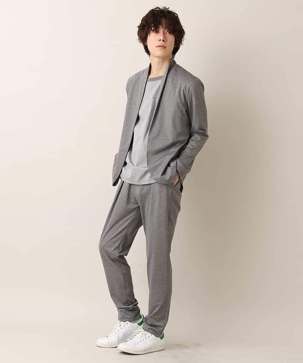 MKHDO13090 MK MICHEL KLEIN HOMME(MKミッシェルクランオム) 【ワンマイルセットアップ企画】リラックスパンツ / TRWフェイス グレー(92)